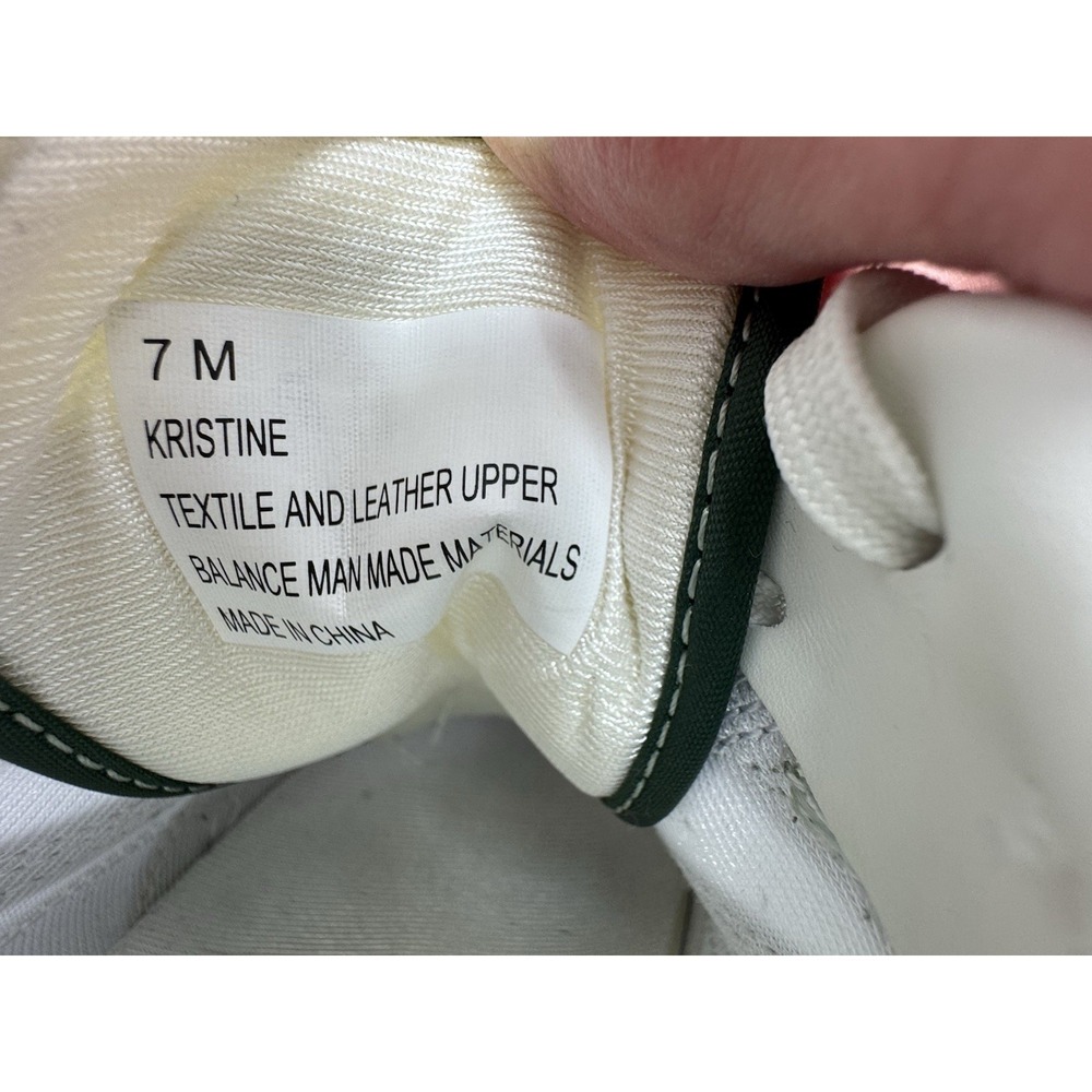 Tretorn Kristine Retro Suede White‎ Green Womens Sneaker 7 - Picture 6 of 9
